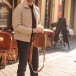 Машка Чанта Кожна Birmingham – Коњак