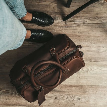 Патна Торба Кожна Liam – Црна